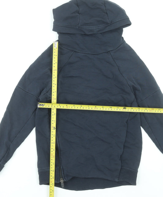 Next Boys Black Hoodie 9 Years Pullover Cotton Blend Casual
