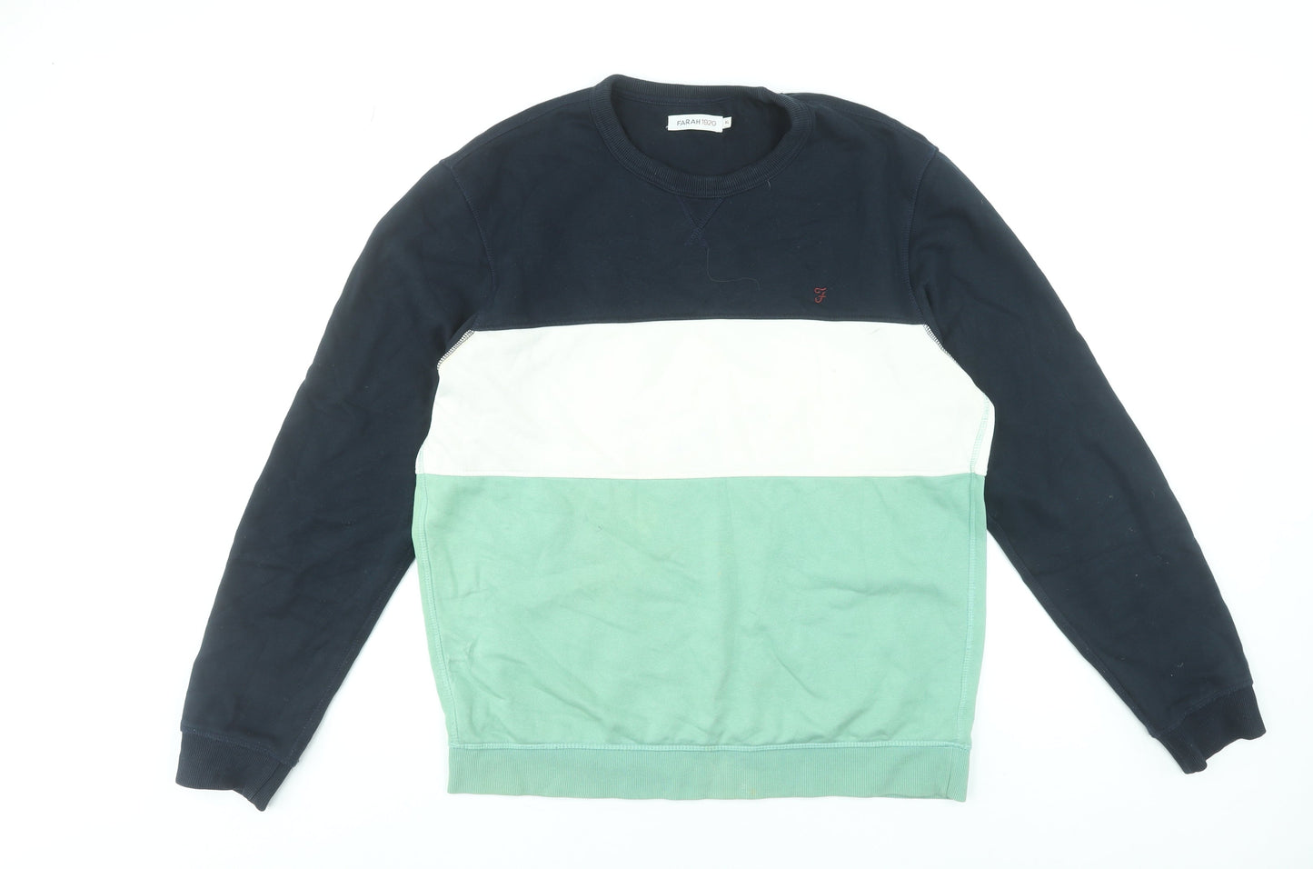 Mens UK XL Regular Farah Multicoloured Pullover Sweatshirt