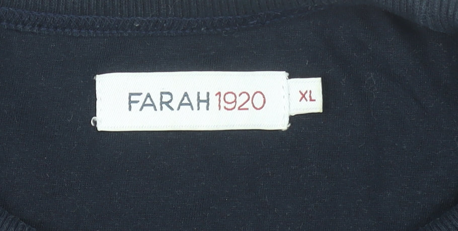 Mens UK XL Regular Farah Multicoloured Pullover Sweatshirt