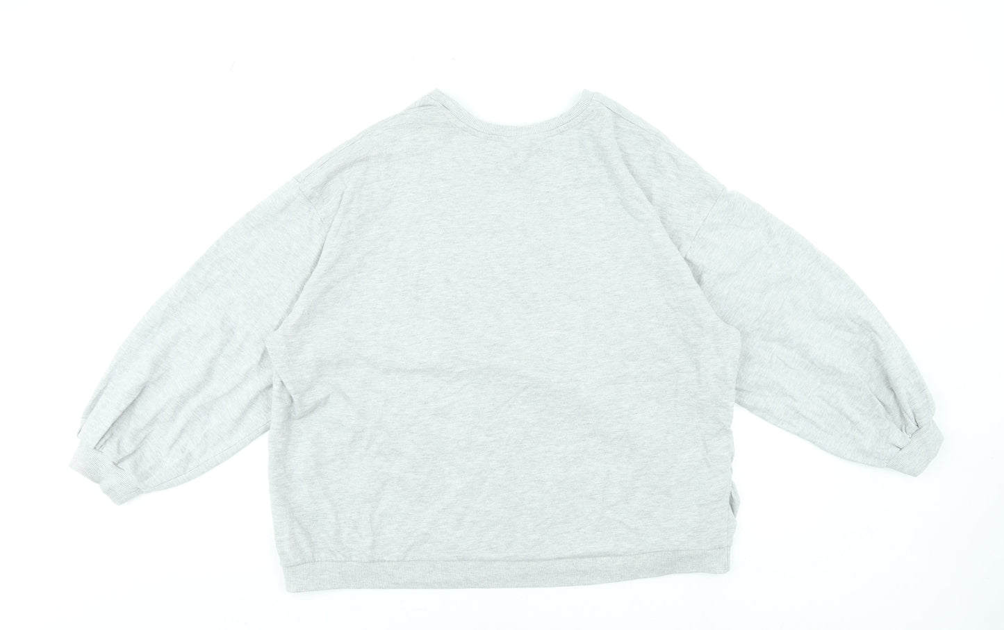 Disney Women Grey Mickey & Minnie Love Pullover Sweatshirt Size 18