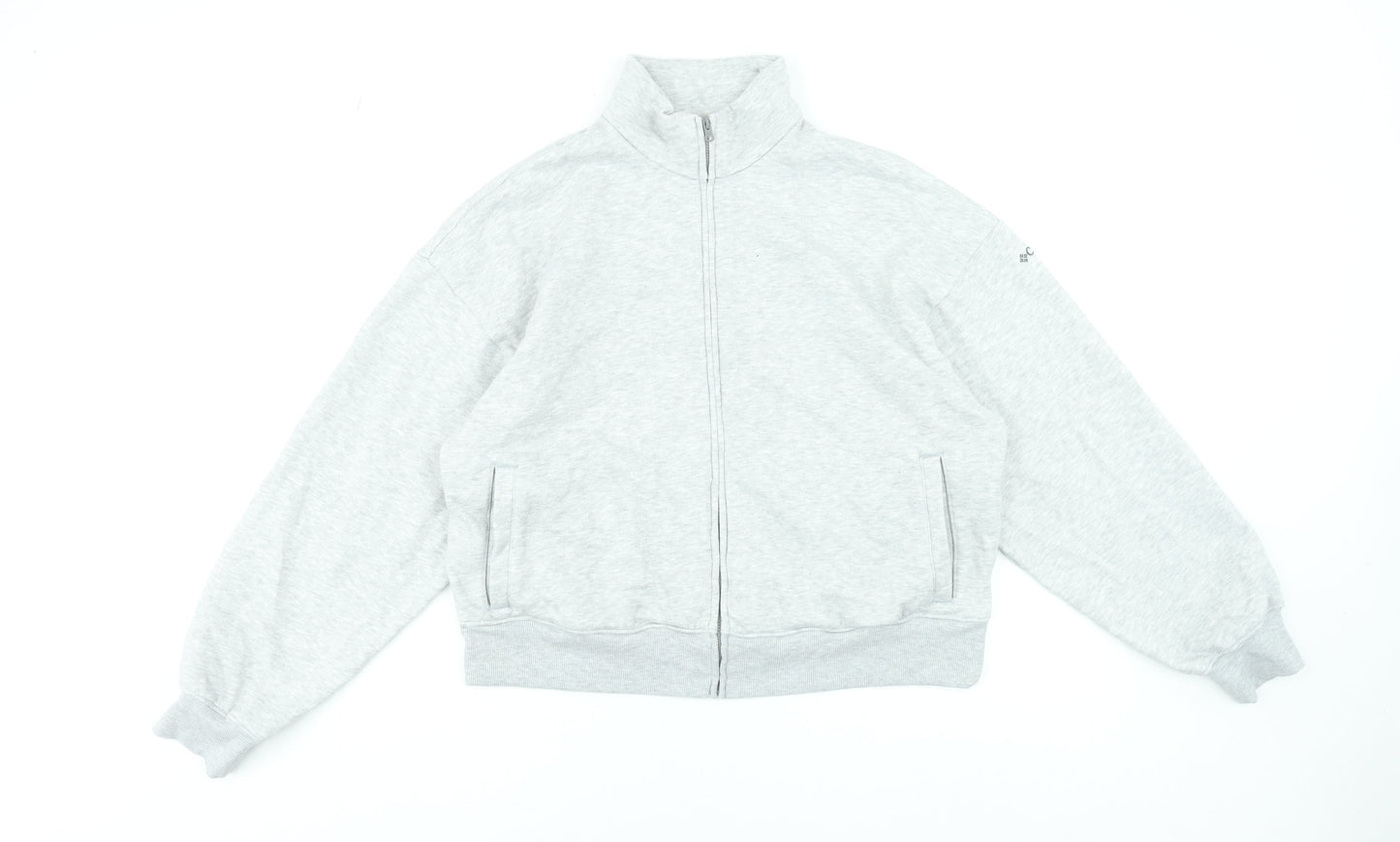 Womens UK L Regular Columbia Grey Full Zip Sweatshirt