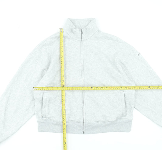 Columbia Women’s Grey Full Zip Sweatshirt Hoodie L Fleece Lined Casual