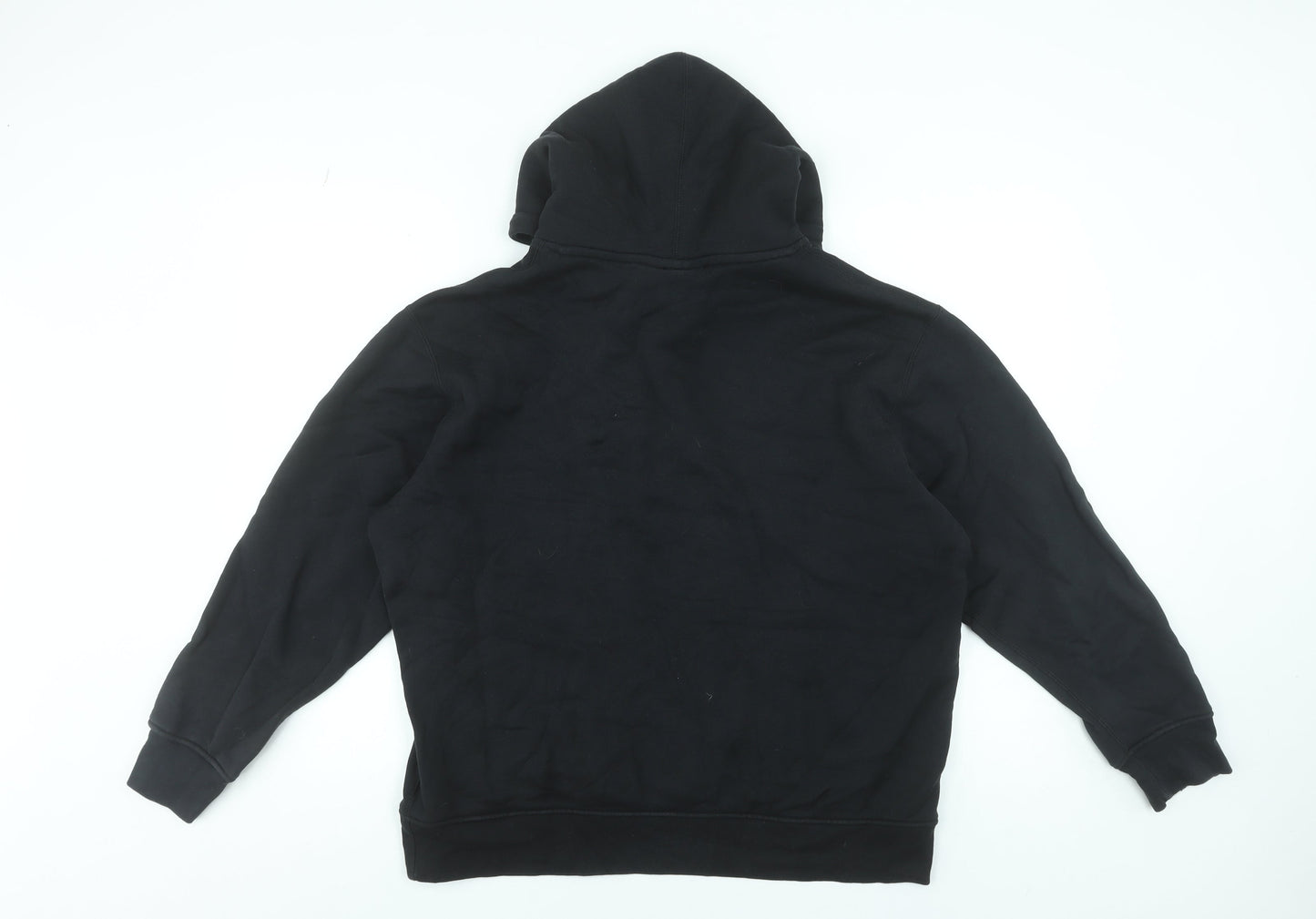 Adidas Men's Black Pullover Hoodie Size M Sports Fleece Sweatshirt