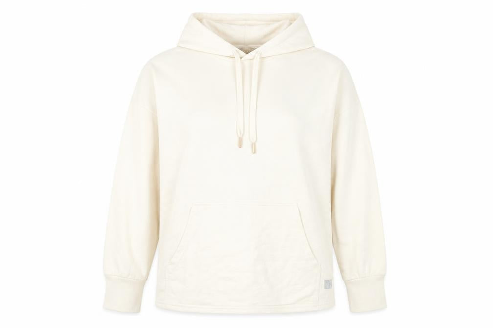 Dash Womens Beige Size 14 Pullover Hoodie Sweatshirt