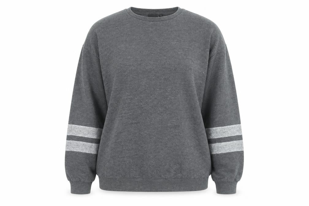ASOS Women Grey Long Sleeve Crew Neck Pullover Sweatshirt Size 12