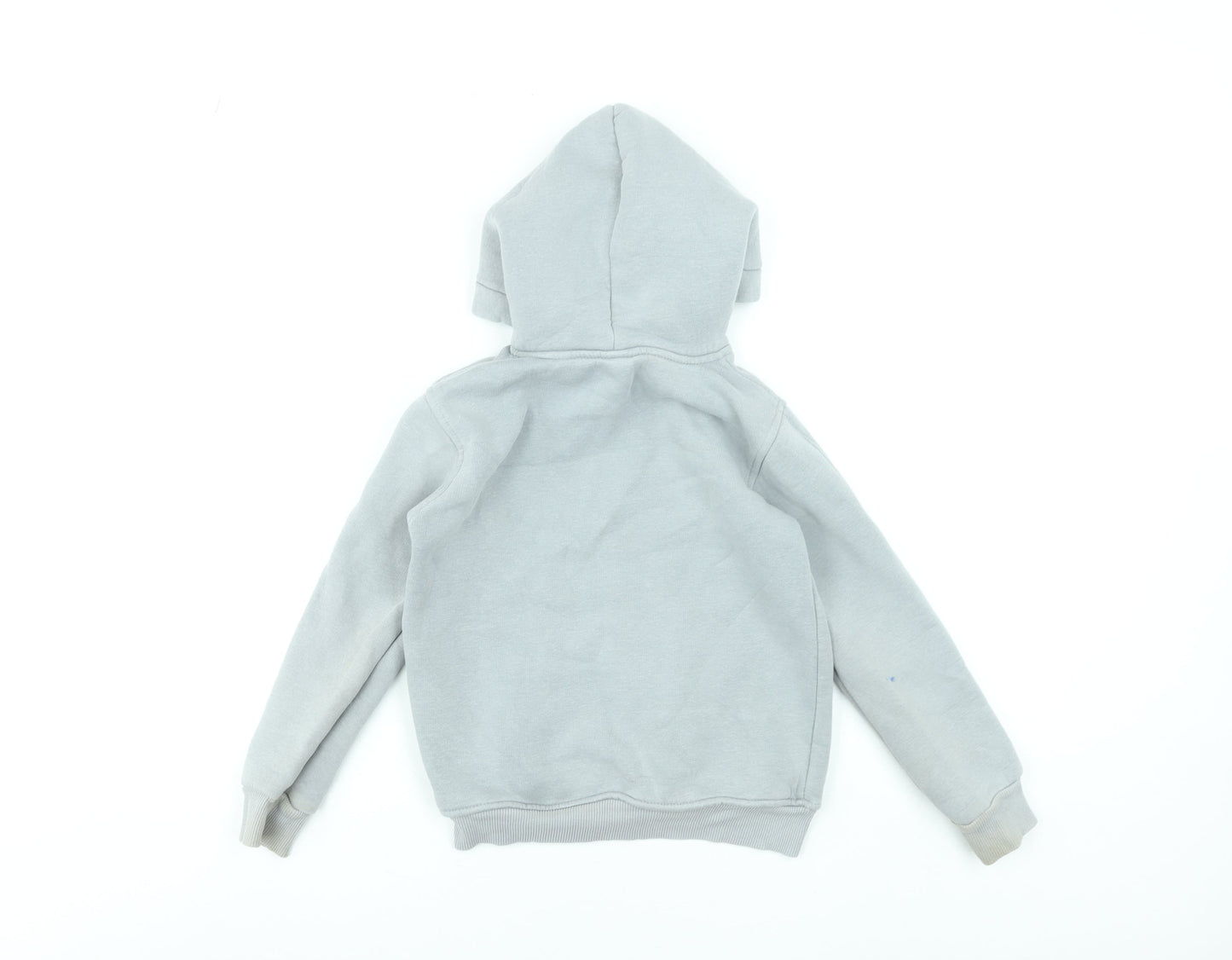 Nike Boys Grey Pullover Hoodie 134-140cm Cotton Logo Sportswear