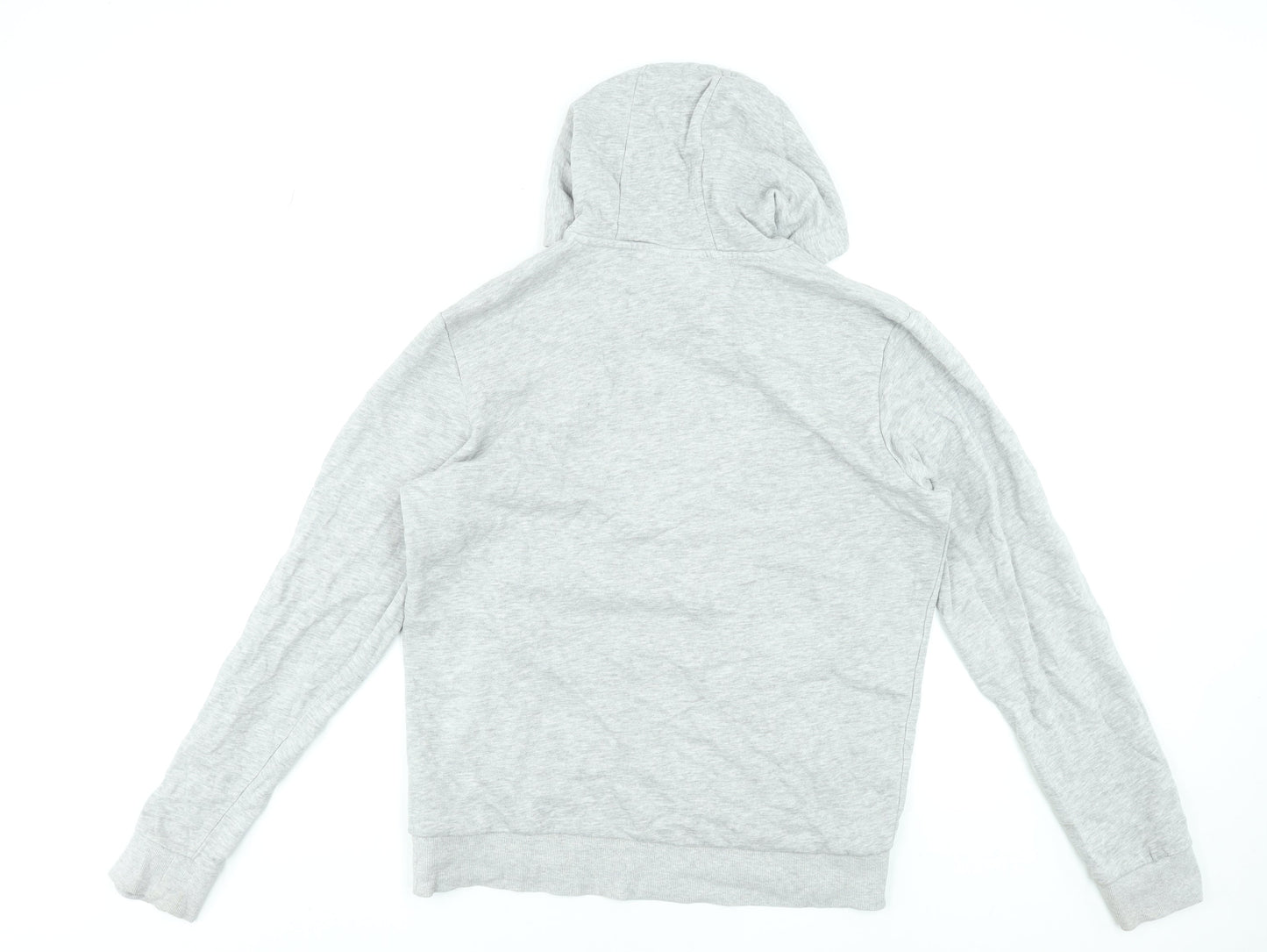 Kappa Men's Grey Pullover Hoodie Medium Logo Sportswear