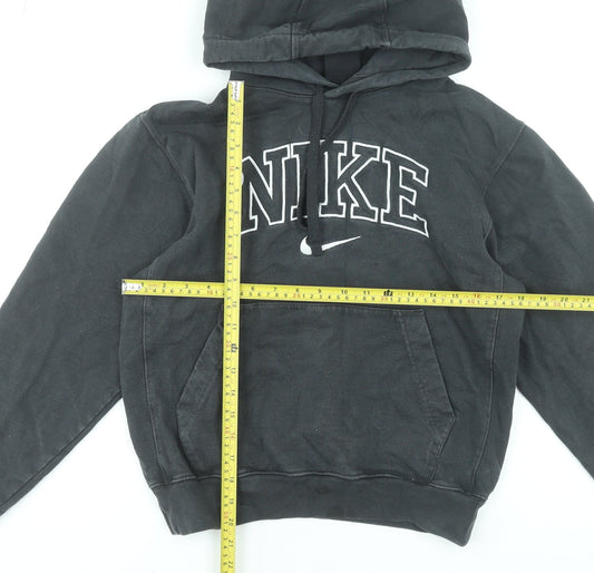 Nike Womens Black XS Pullover Hoodie 100% Cotton Standard Fit
