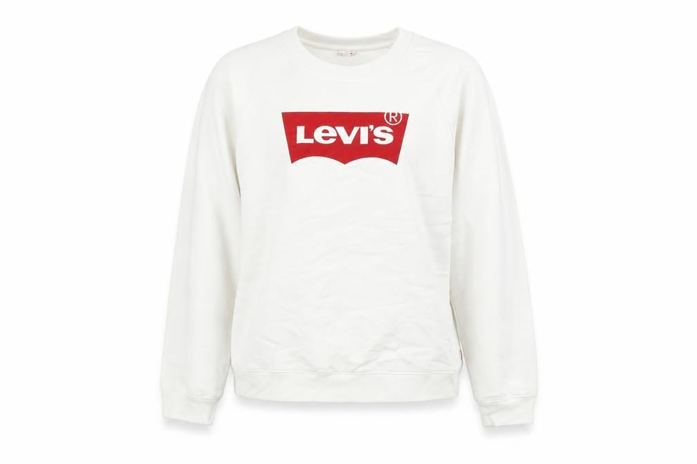 Womens UK M Regular Levi's White Pullover Sweatshirt