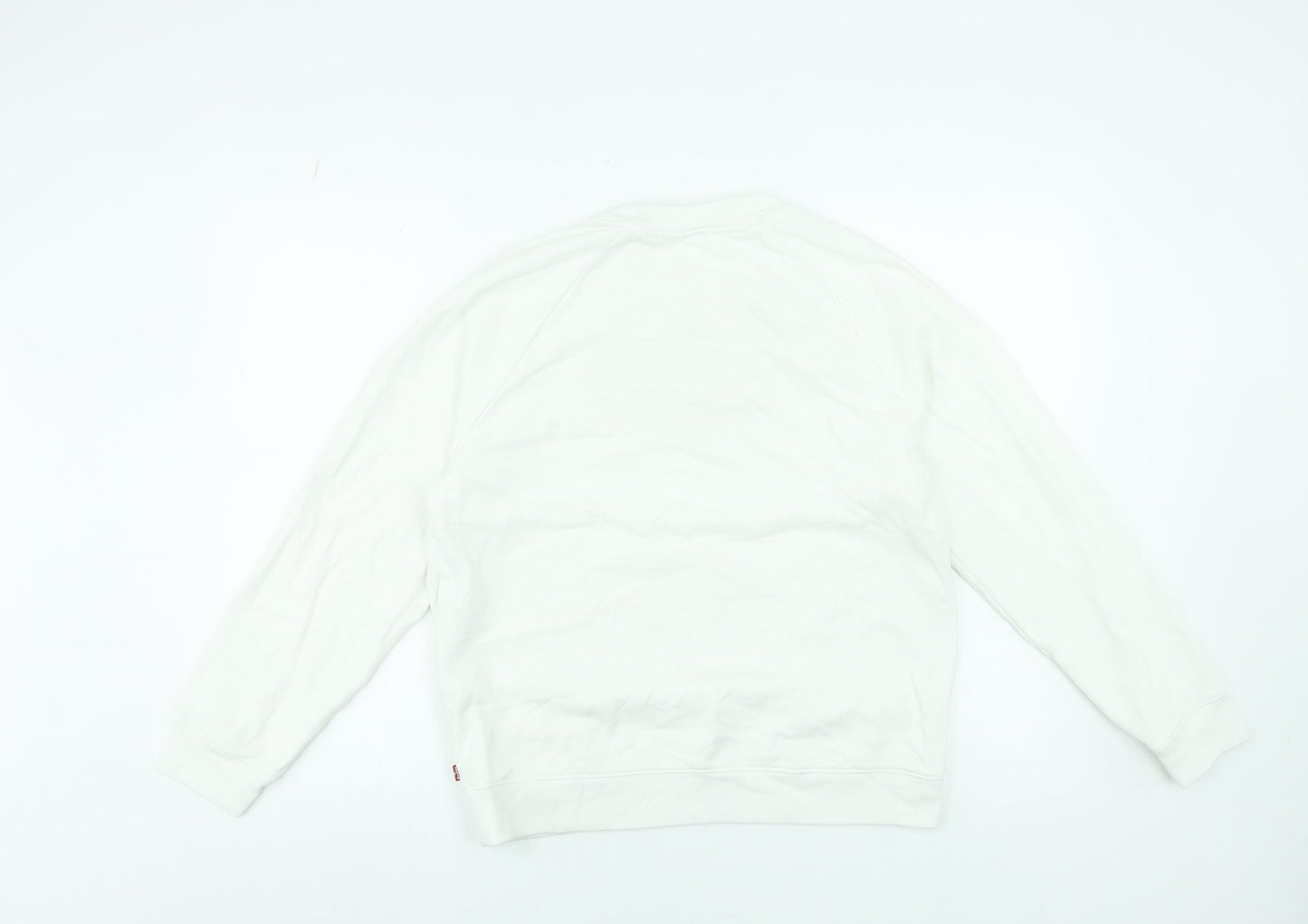 Womens UK M Regular Levi's White Pullover Sweatshirt
