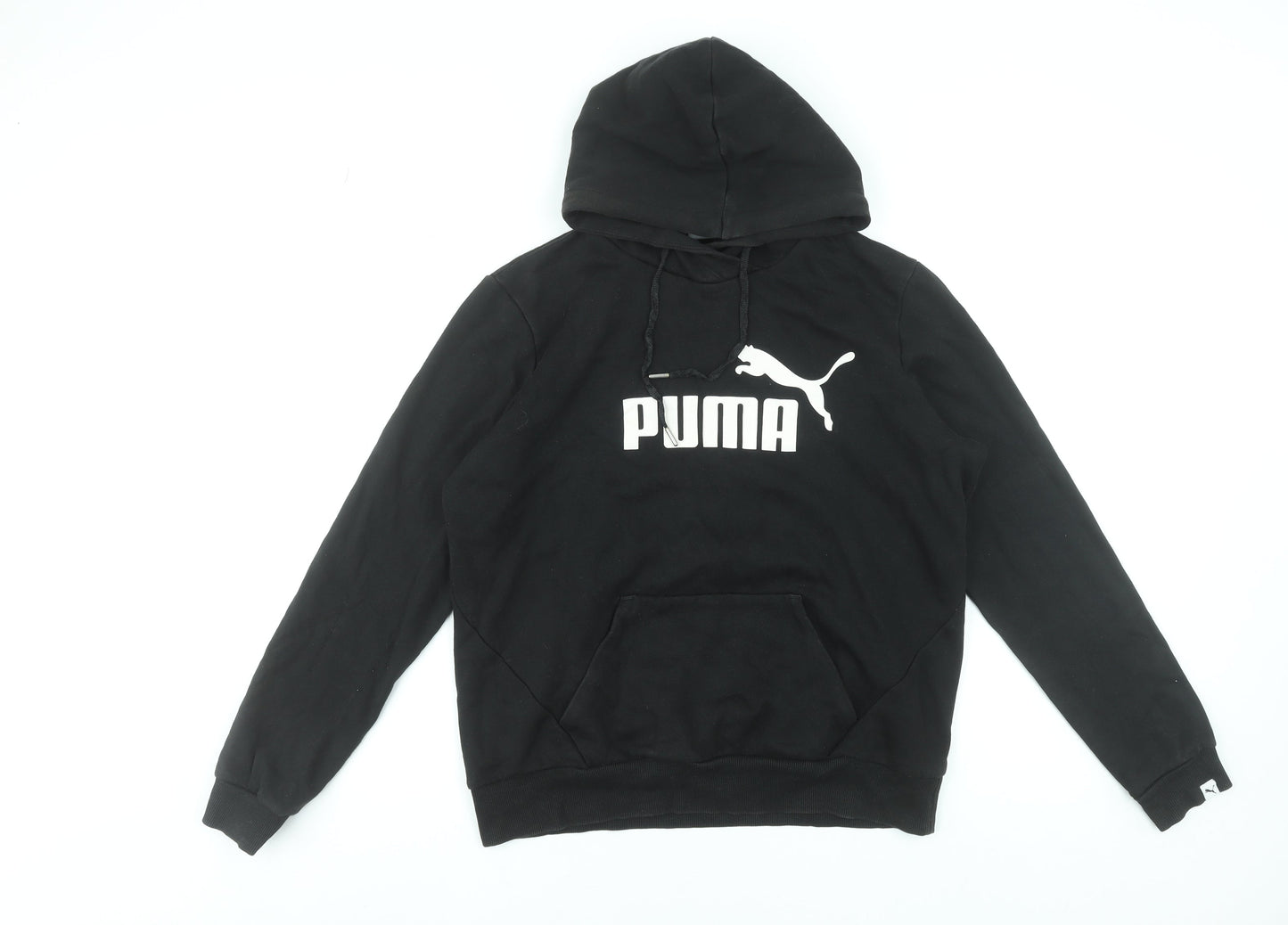 Womens UK 14 Regular PUMA Black Pullover Hoodie
