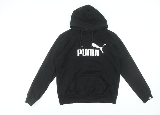 Womens UK 14 Regular PUMA Black Pullover Hoodie