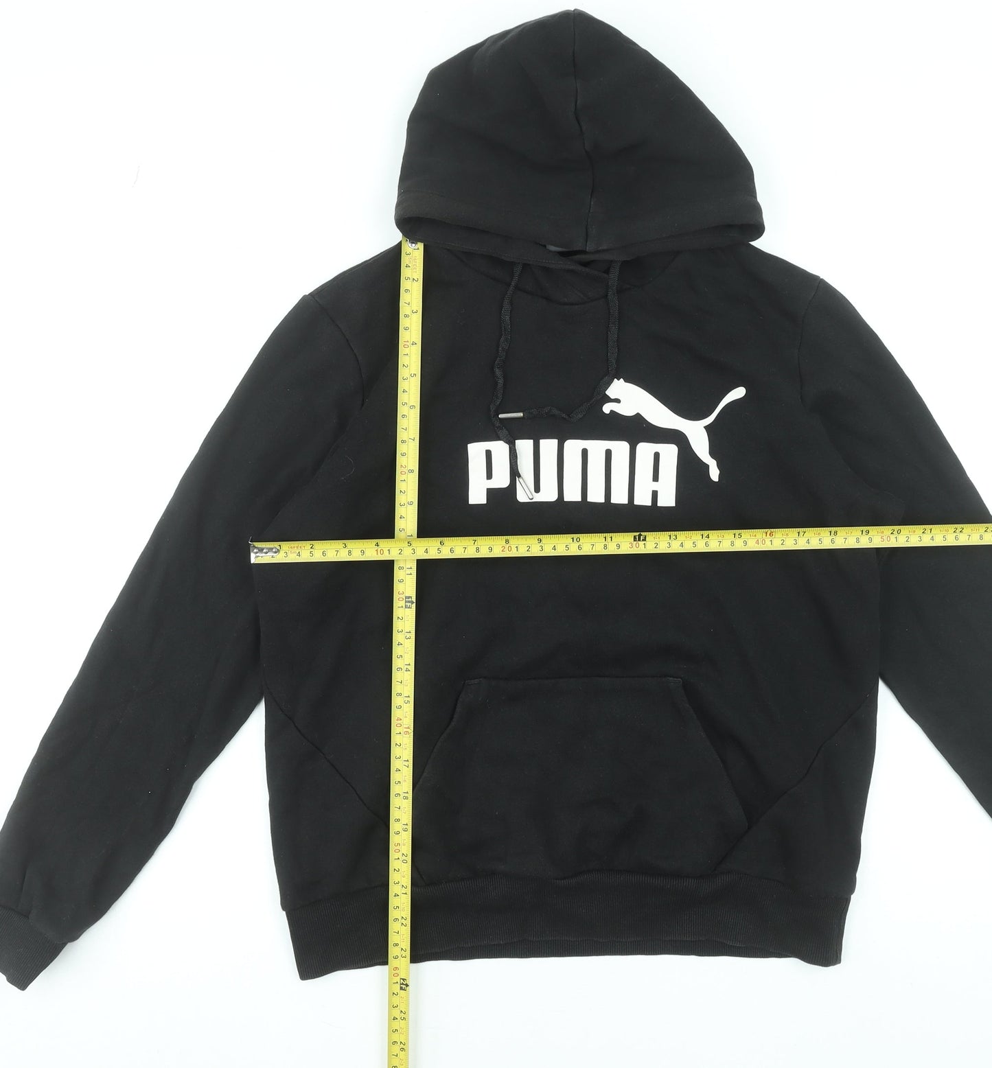 Womens UK 14 Regular PUMA Black Pullover Hoodie