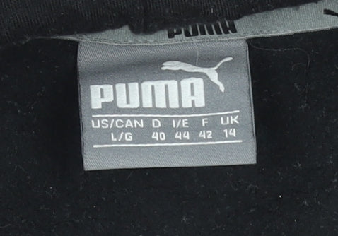 Womens UK 14 Regular PUMA Black Pullover Hoodie