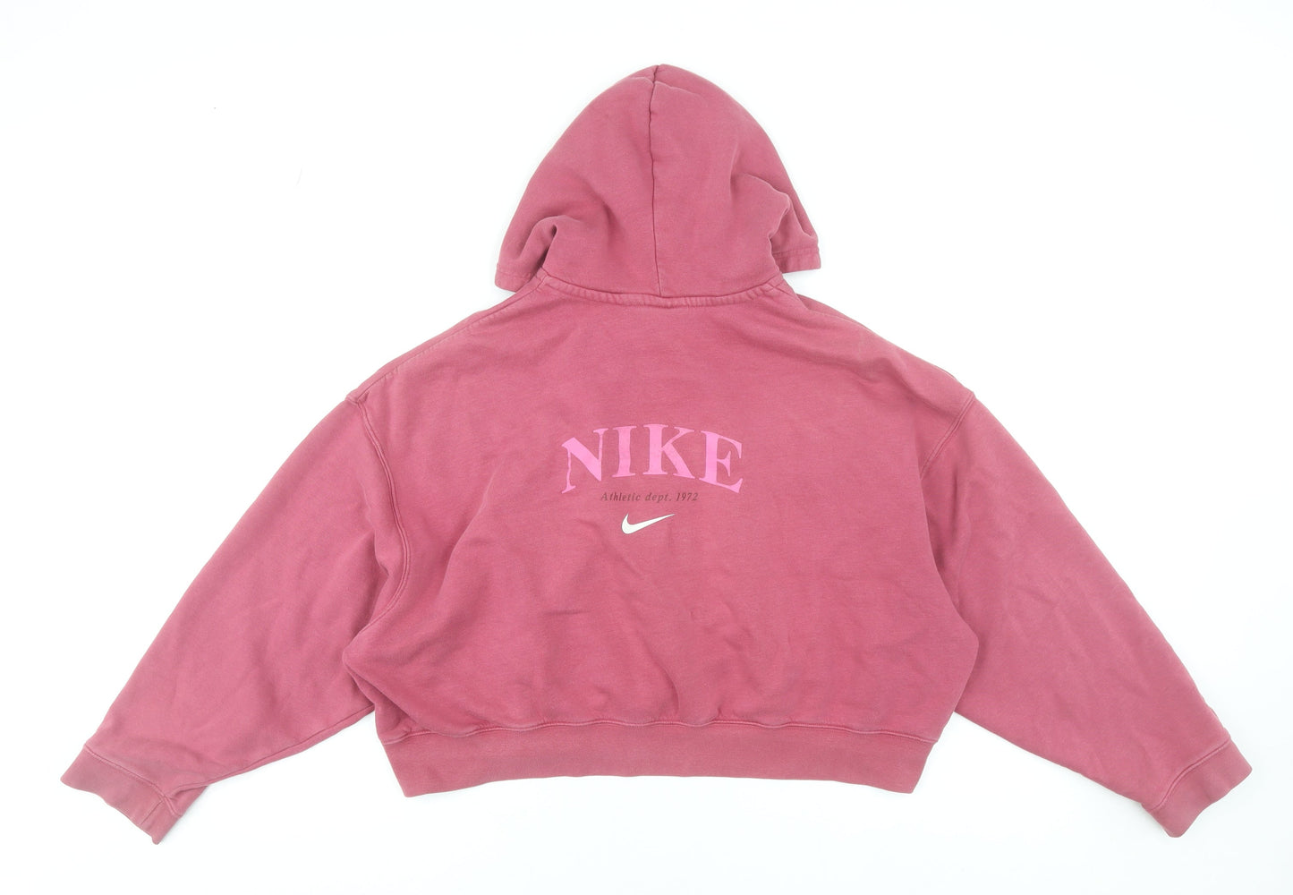 Nike Women’s Pink Full Zip Hoodie XL Cotton Blend Athletic
