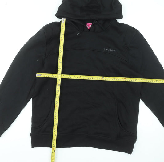 LA Gear Women's Black Size 14 Pullover Hoodie Sweatshirt