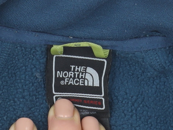 The North Face Men's Blue Summit Series 1/4 Zip Fleece Sweatshirt S