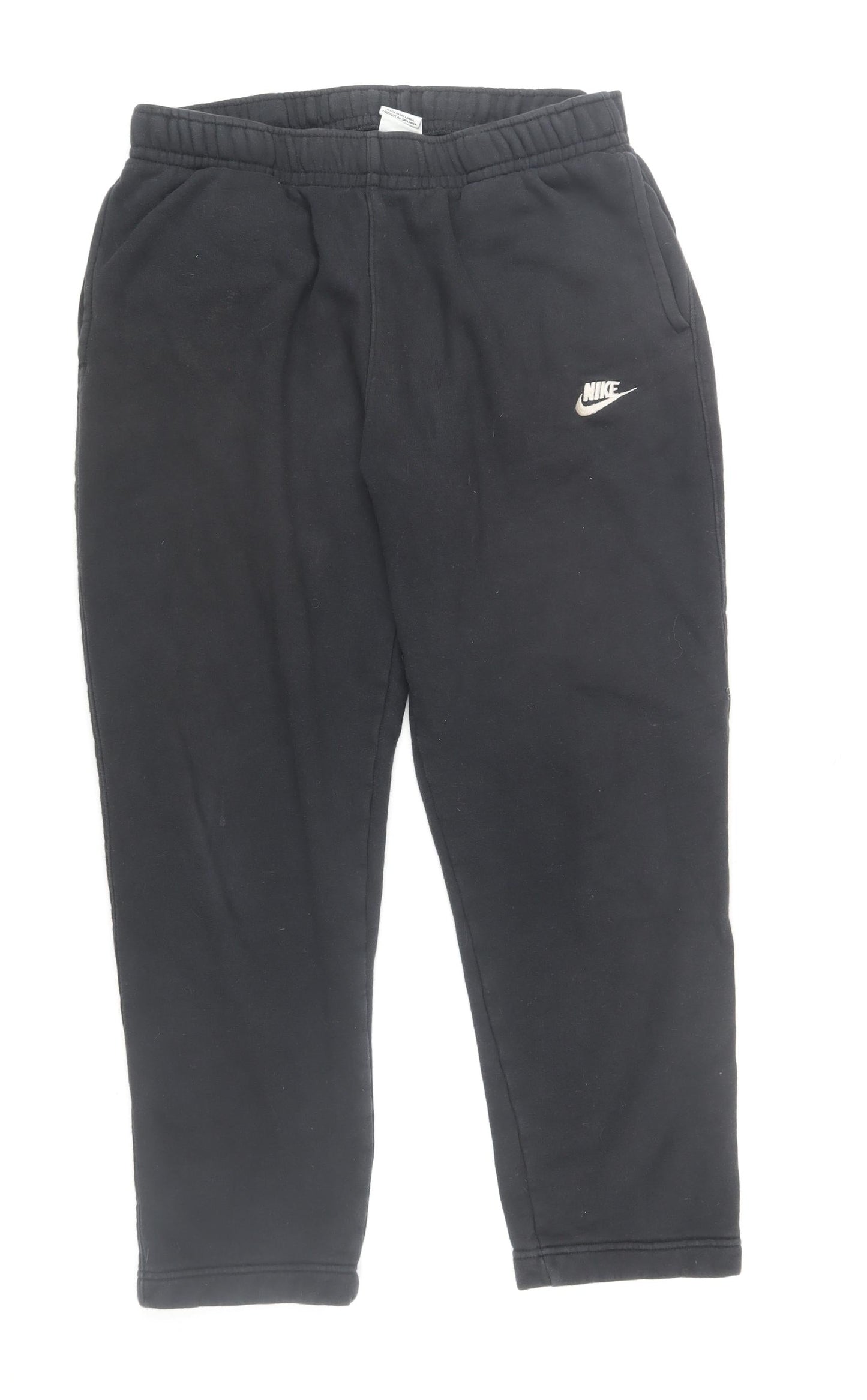 Nike Men's Black Fleece Joggers Sweatpants L Regular Fit