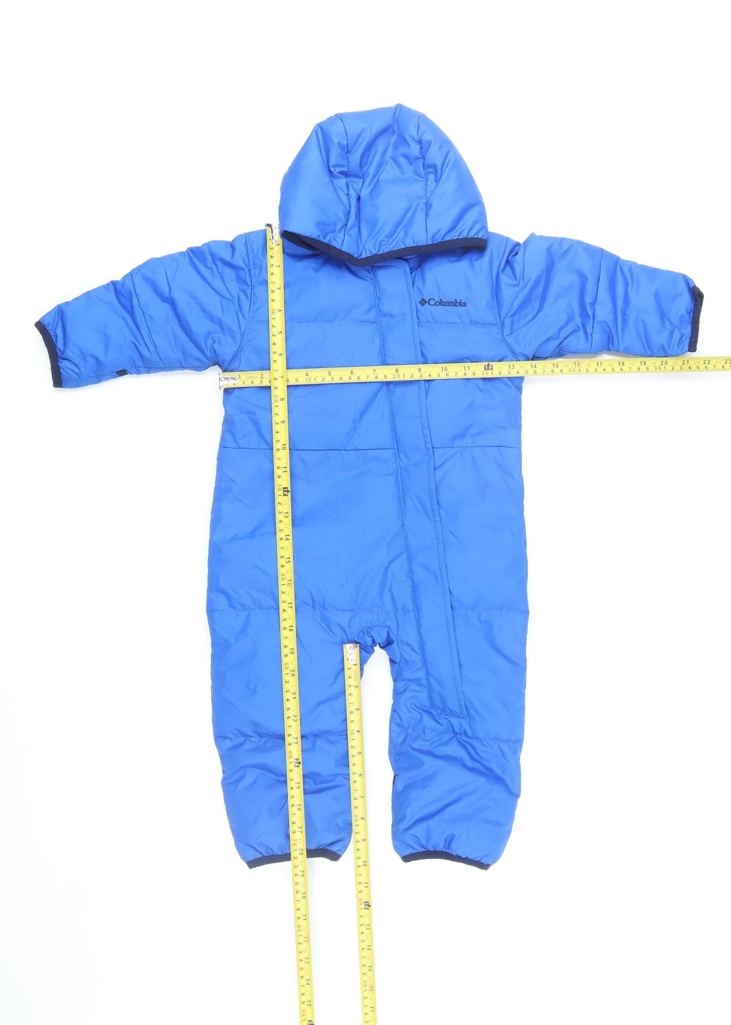 Columbia Blue Unisex Baby 12-18M Hooded Insulated Winter Coverall