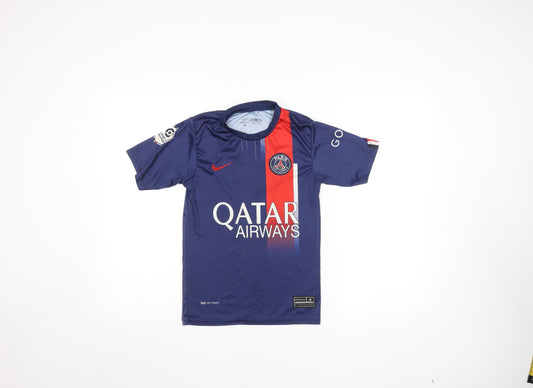 Nike Boys Blue Paris Saint-Germain Neymar Jr Dri-FIT Football T-Shirt 10 Years
