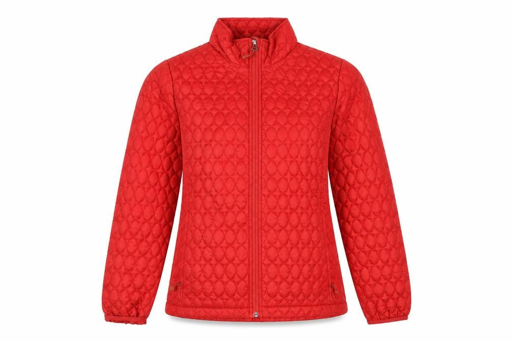 Womens UK Size XS Regular Lands' End Red Polyester Jacket