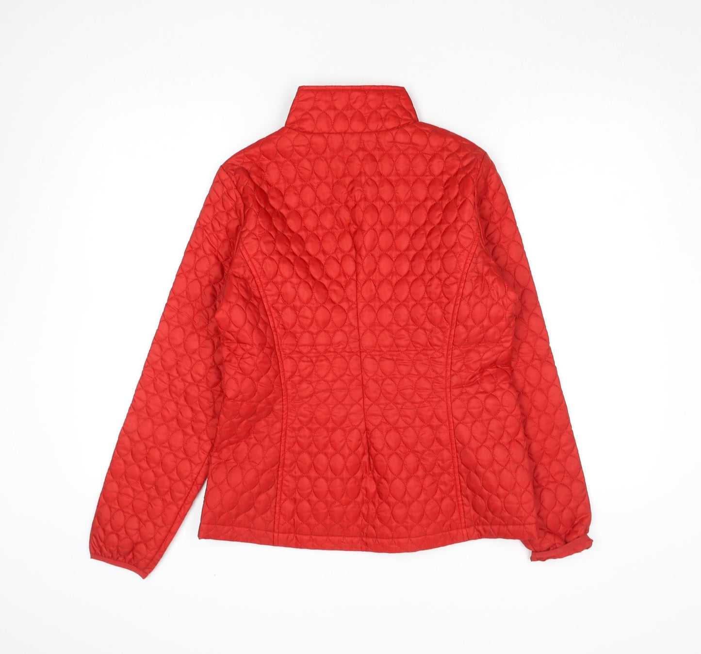 Womens UK Size XS Regular Lands' End Red Polyester Jacket