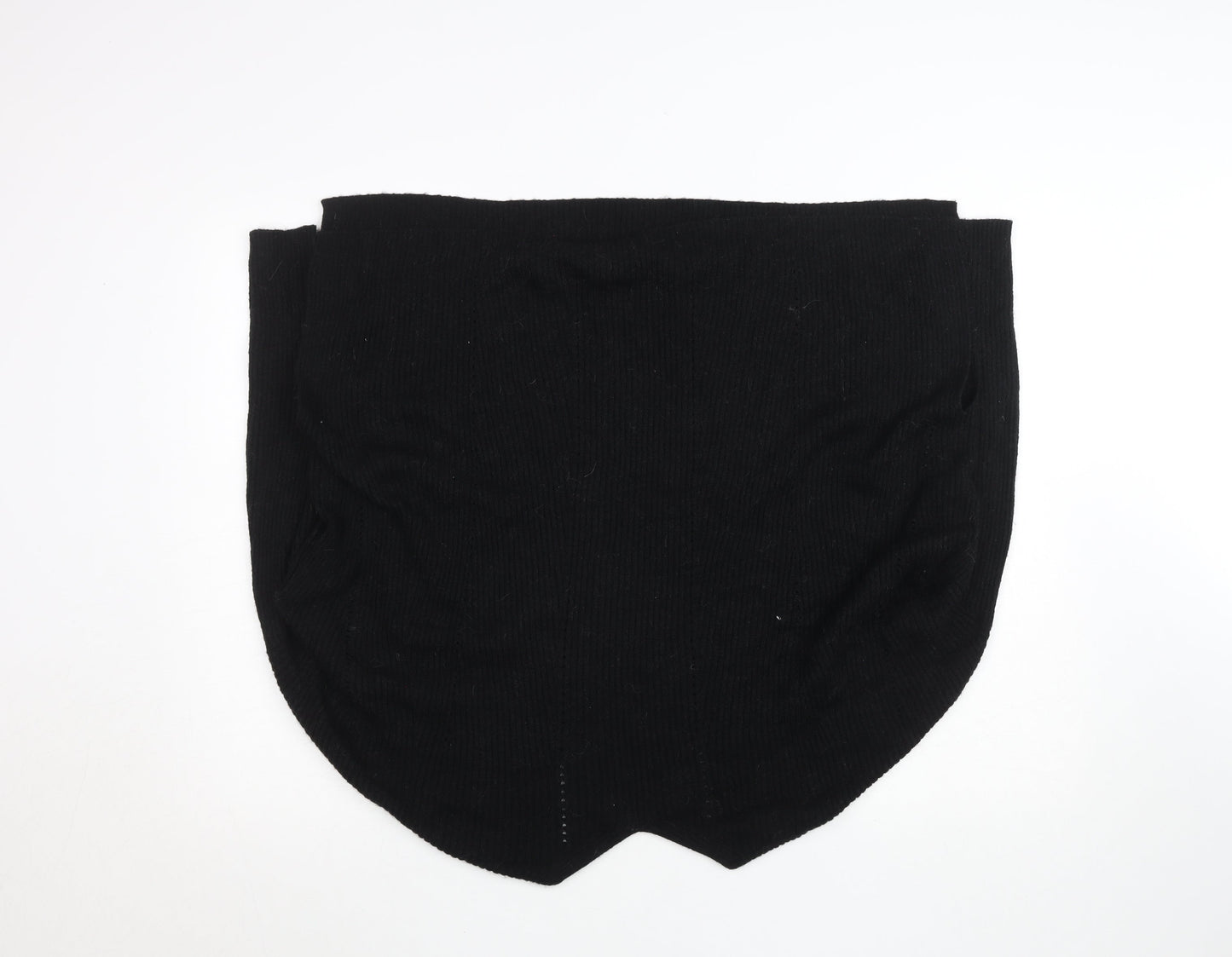 AllSaints Women's Black Wool Blend V-Neck Jumper Size S