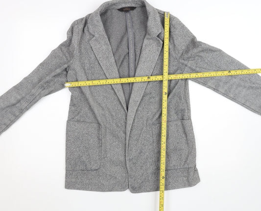 Next Women's Grey Herringbone Tailoring Blazer Size 10