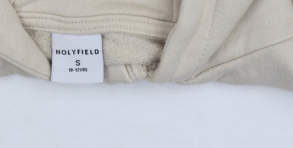Holyfield Girls Beige Full Zip Hoodie Sweatshirt 10-12 Years