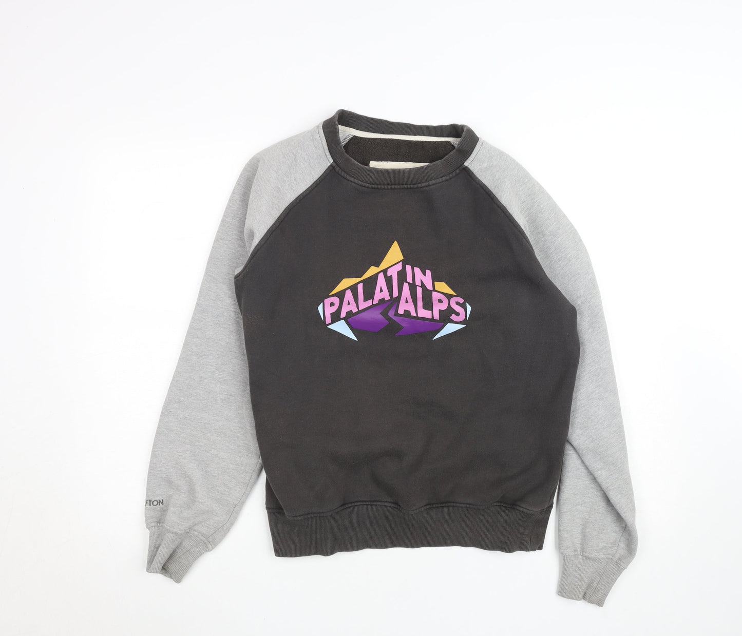 Clifton Women’s Grey & Black Pullover Sweatshirt Size M Graphic Print