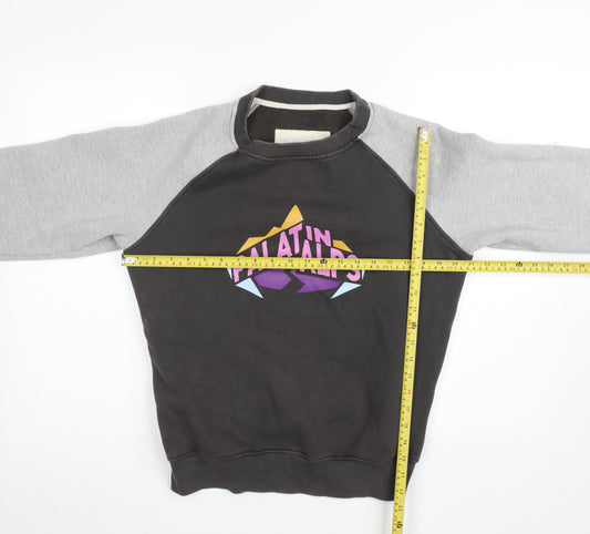 Clifton Women’s Grey & Black Pullover Sweatshirt Size M Graphic Print