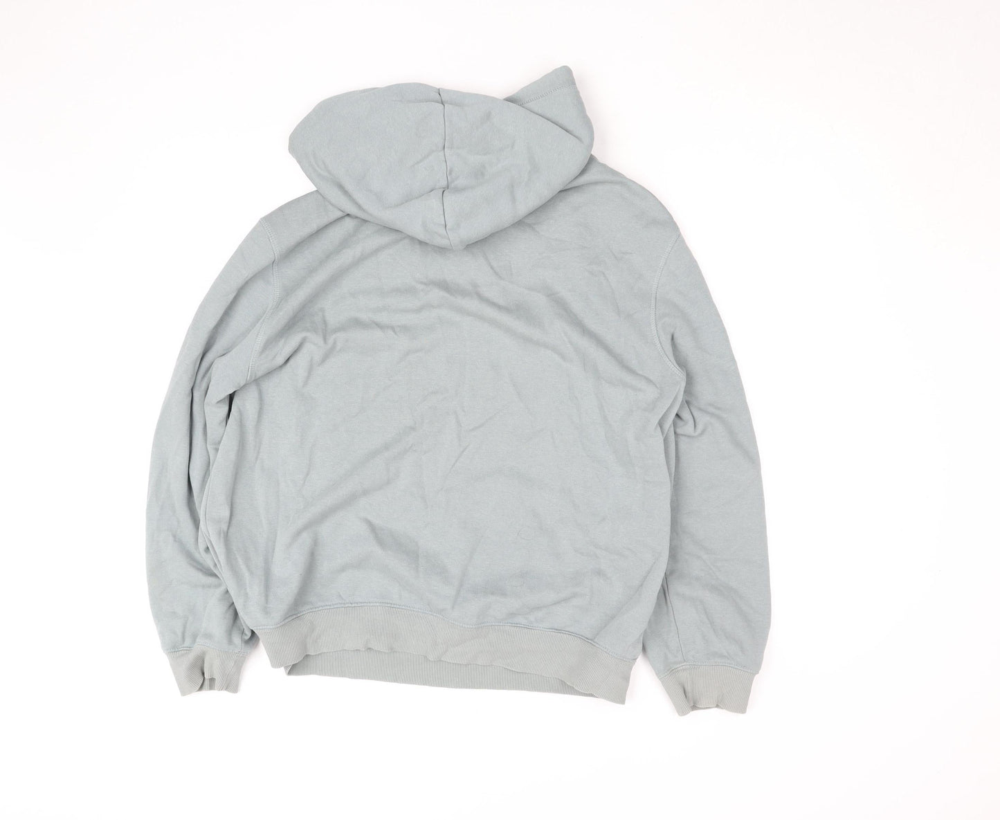 H&M Men’s Grey Relaxed Fit Pullover Hoodie Size M