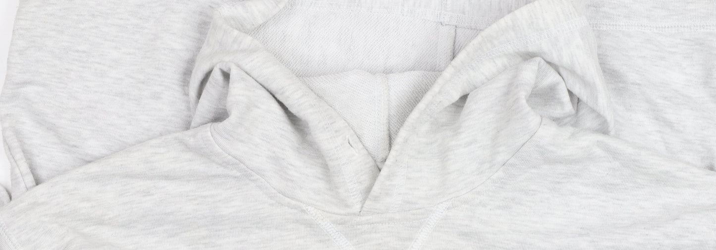 Womens UK 14 Regular Reebok Grey Pullover Hoodie