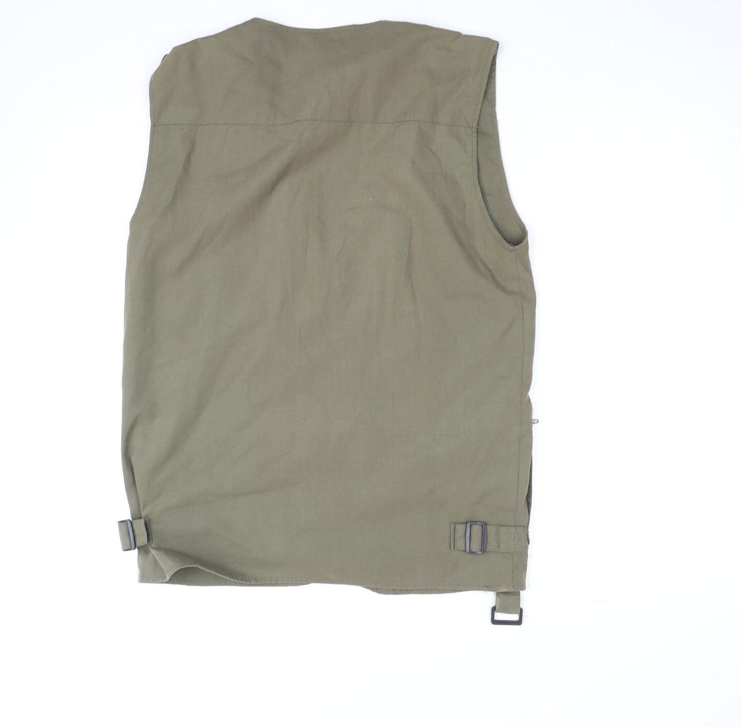 Champion Men’s Green Cotton Multi-Pocket Utility Waistcoat Size S