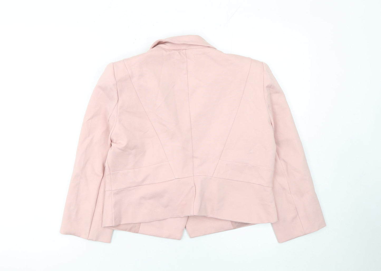 Rowen Avenue Women Pink Size 12 Single Button Tailored Blazer