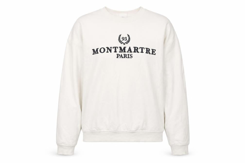 H&M Divided Women White Montmartre Paris Pullover Sweatshirt S