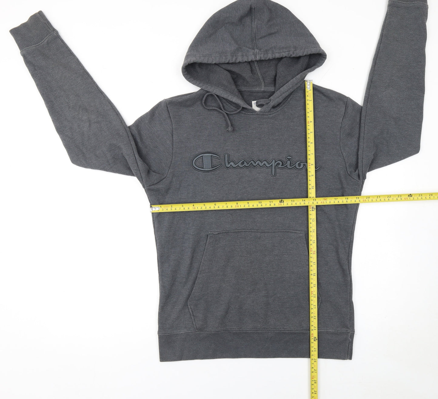 Mens UK S Regular Champion Grey Pullover Hoodie