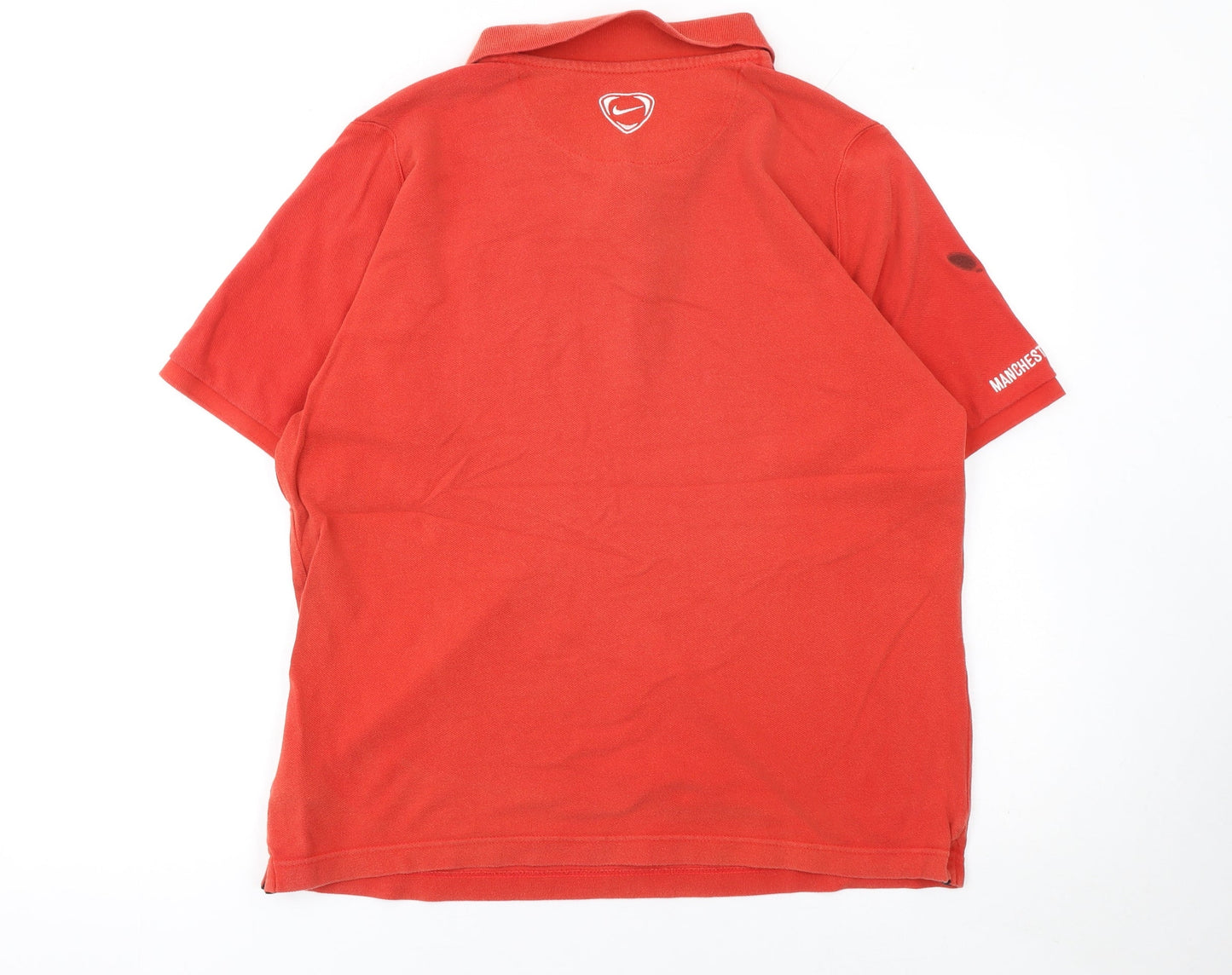Nike Manchester United Red Cotton Polo Shirt Men's XL
