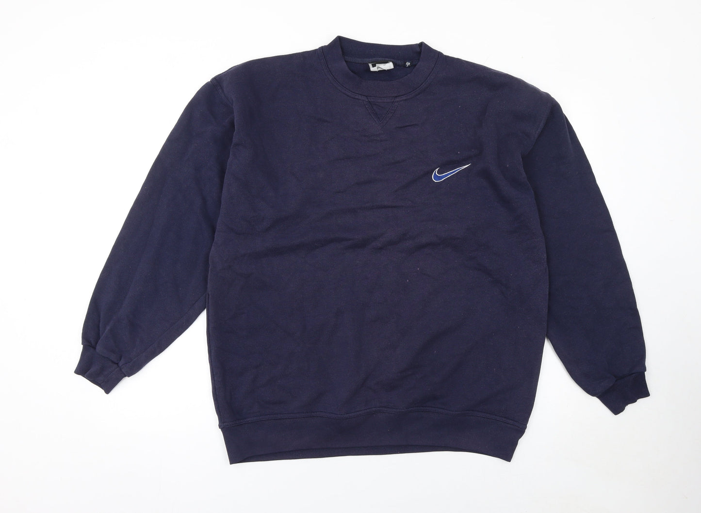 Nike Men's Blue Crew Neck Pullover Sweatshirt M Regular Fit
