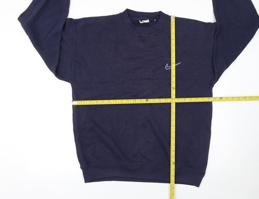 Nike Men's Blue Crew Neck Pullover Sweatshirt M Regular Fit