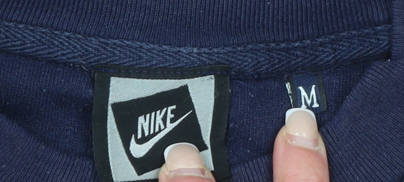 Nike Men's Blue Crew Neck Pullover Sweatshirt M Regular Fit