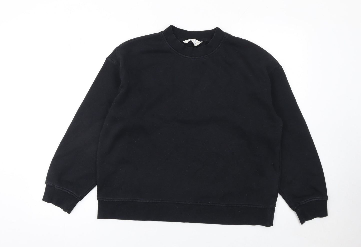 Primark Women Black Small Pullover Sweatshirt Crew Neck Long Sleeve