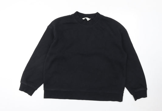 Primark Women Black Small Pullover Sweatshirt Crew Neck Long Sleeve