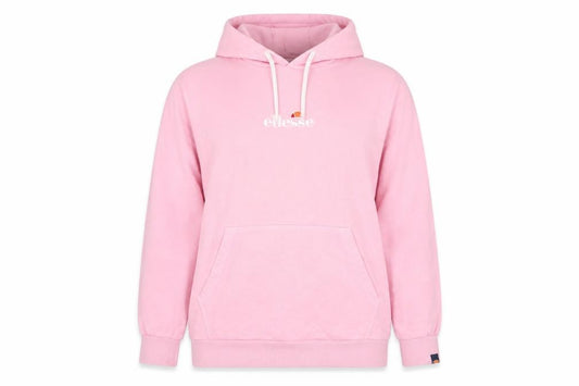 Womens UK 12 Regular ellesse Pink Pullover Hoodie