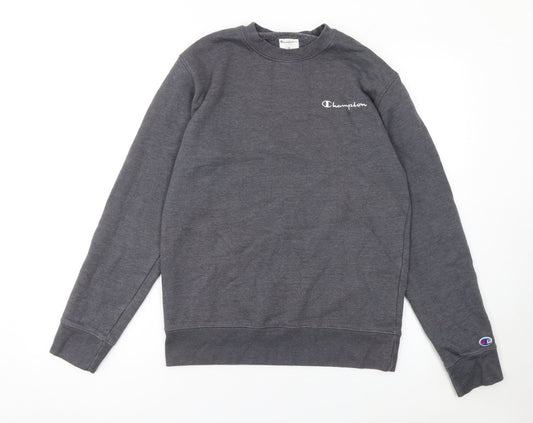 Champion Men's Grey Small Pullover Crew Neck Sweatshirt