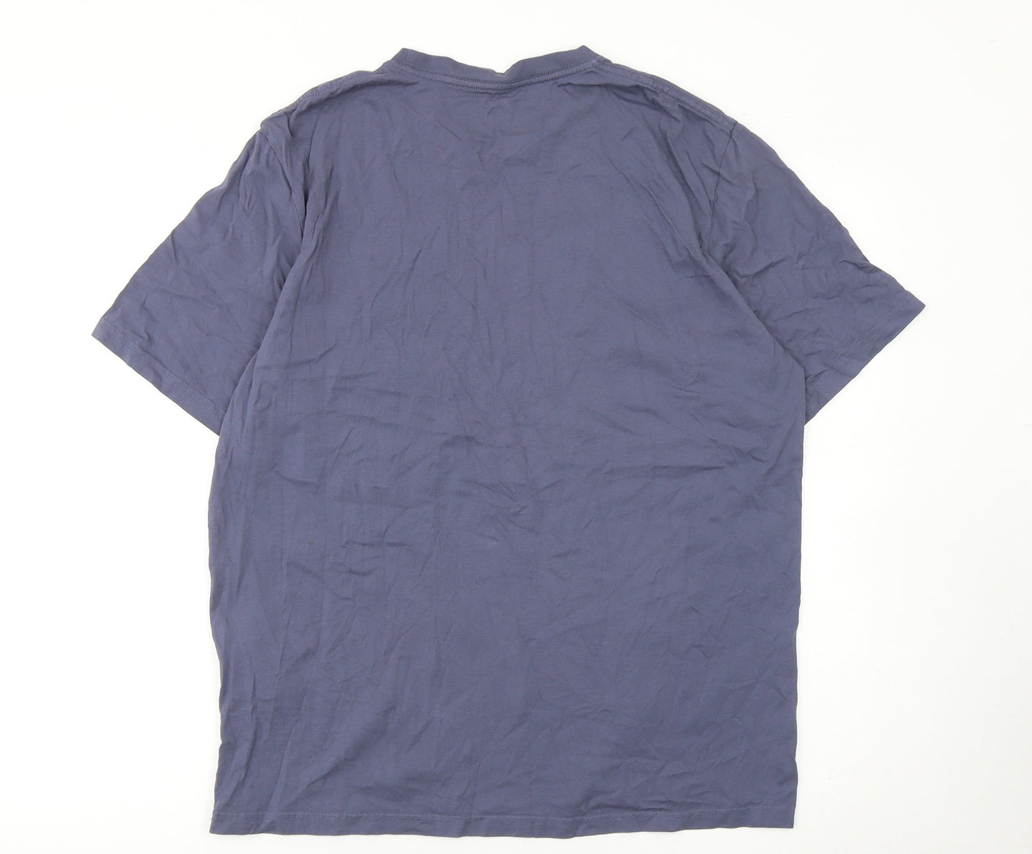 Mens UK Size L JACK & JONES Blue  Cotton T-Shirt