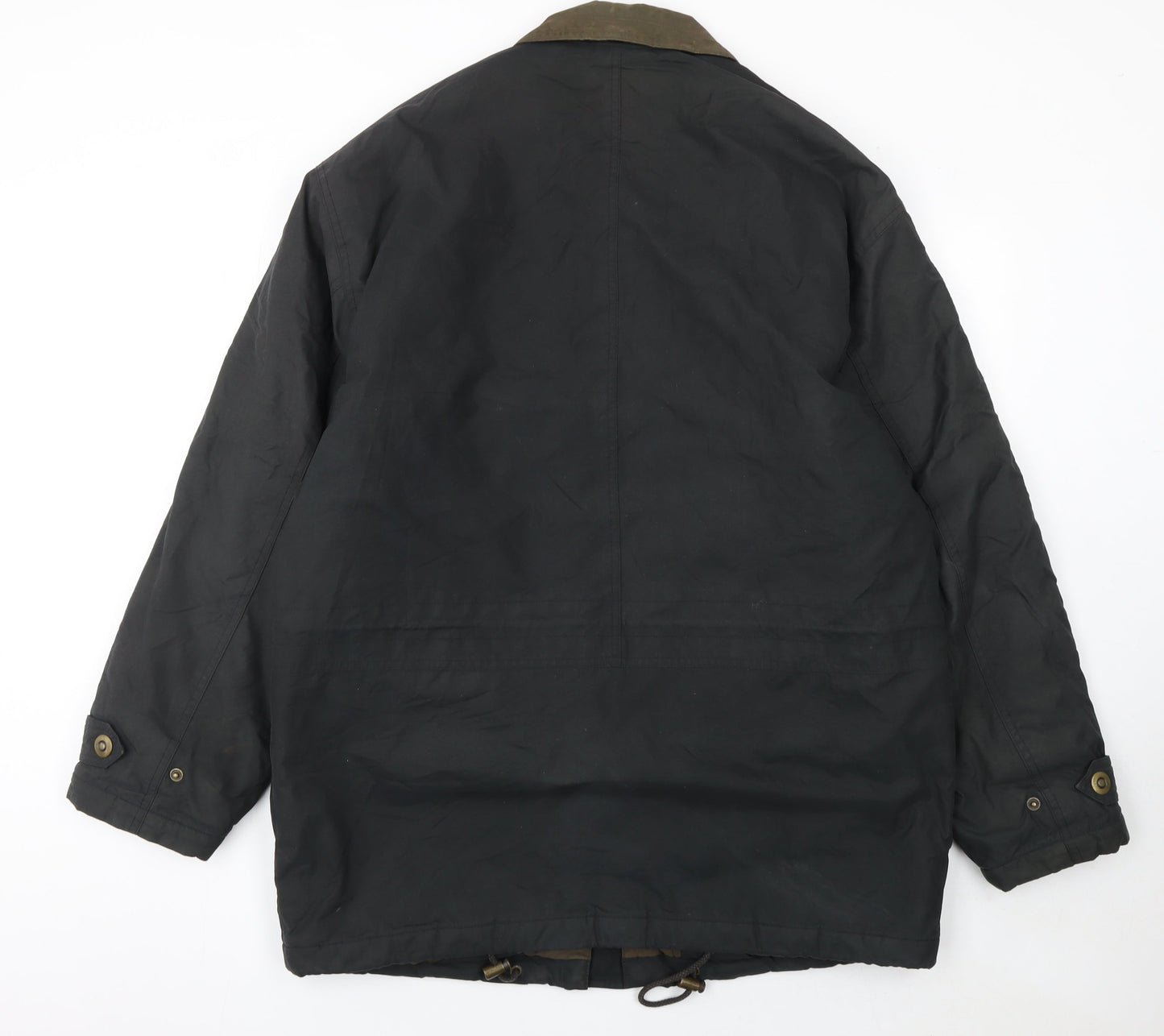 Matchplay Men's Black Parka Jacket Size S Lined Windproof Classic