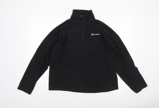 Berghaus Men’s Black Fleece Pullover Sweatshirt Size M Outdoor Hiking