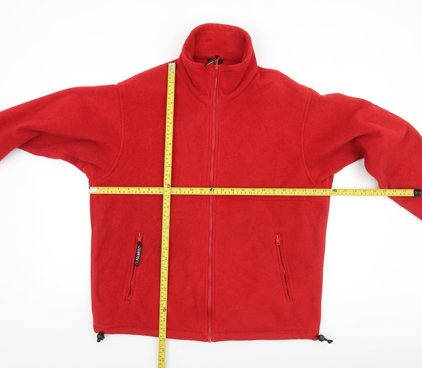 Jack Murphy Men’s Red Fleece Jacket Zip Front Medium Outdoor Warmwear