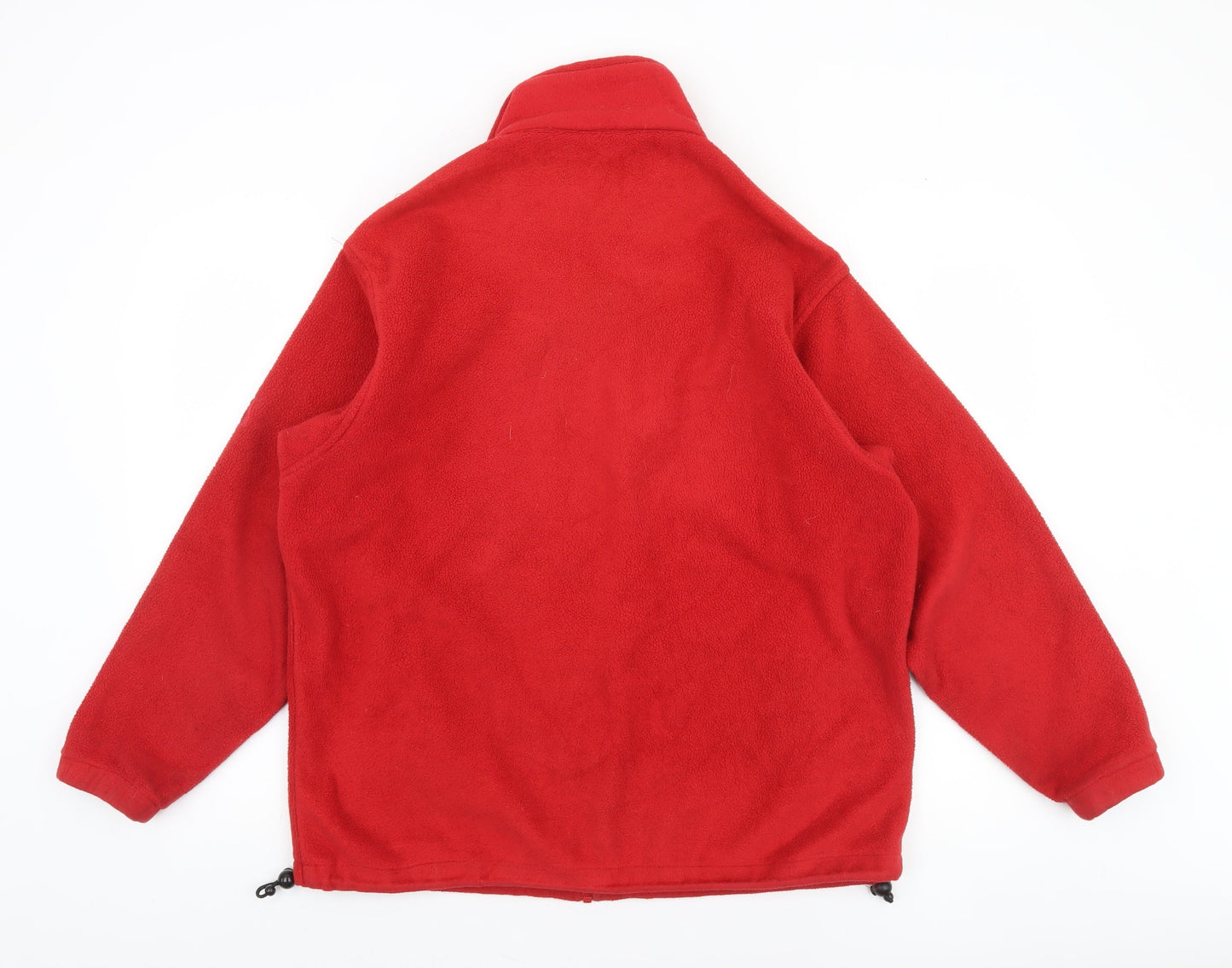 Jack Murphy Men’s Red Fleece Jacket Zip Front Medium Outdoor Warmwear